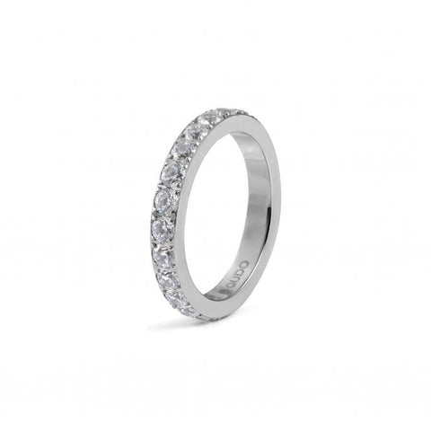 Eternity Silver Big Spacer Ring - Tricia's Gems