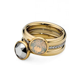 Eternity Yellow Gold Spacer Ring - Tricia's Gems