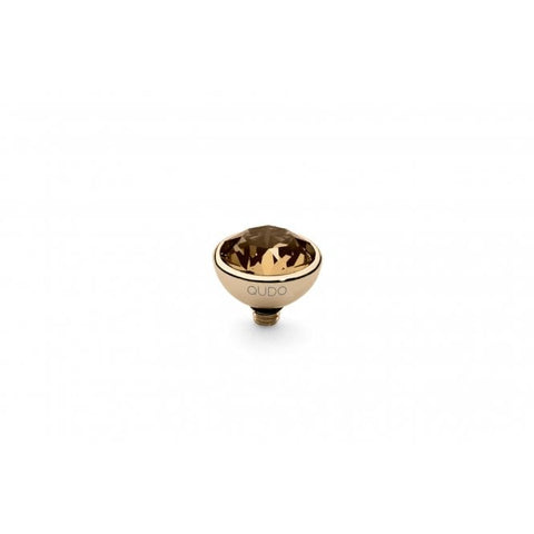 Gold 10mm Bottone Ring Top Light Colorado Topaz - Tricia's Gems