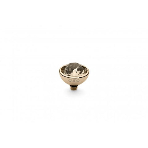 Gold 10mm Bottone Ring Top Light Silk - Tricia's Gems