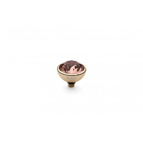 Gold 10mm Bottone Ring Top Vintage Rose - Tricia's Gems