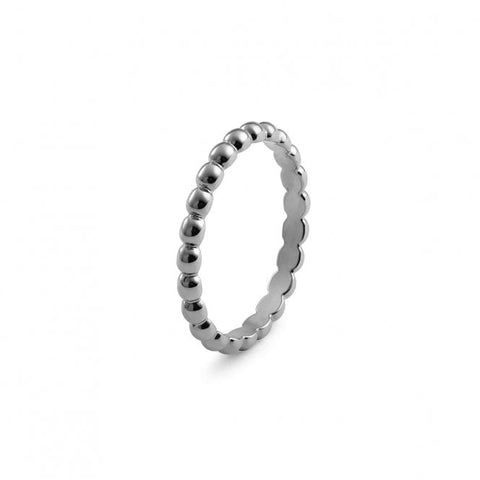 Matino Silver Plated Stainless Steel Spacer Ring - Tricia's Gems