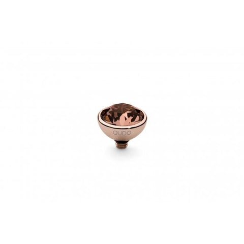 Rose Gold 10mm Bottone Ring Top Blush Rose - Tricia's Gems
