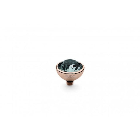 Rose Gold 10mm Bottone Ring Top Indian Sapphire - Tricia's Gems