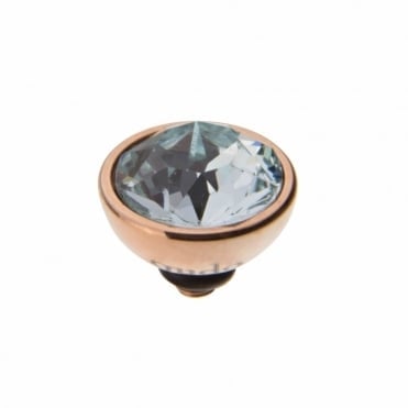 Rose Gold 10mm Bottone Ring Top Light Azore - Tricia's Gems
