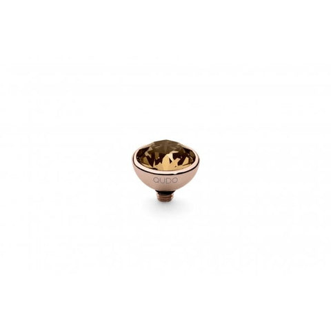 Rose Gold 10mm Bottone Ring Top Light Colorado Topaz - Tricia's Gems