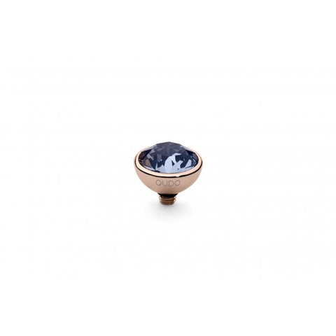 Rose Gold 10mm Bottone Ring Top Provence lavender - Tricia's Gems