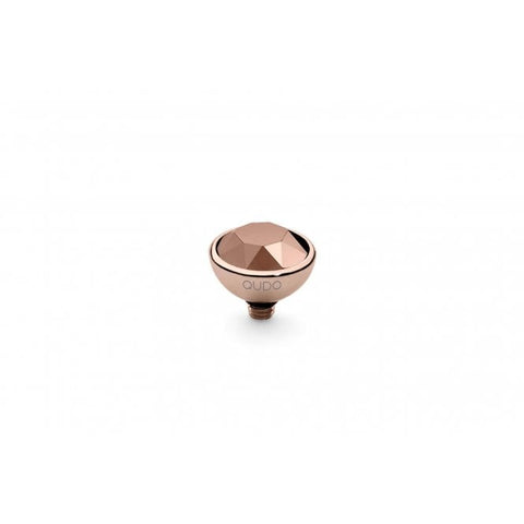 Rose Gold 10mm Bottone Ring Top Rose Gold - Tricia's Gems