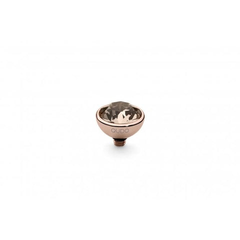 Rose Gold 10mm Bottone Ring Top Silk - Tricia's Gems