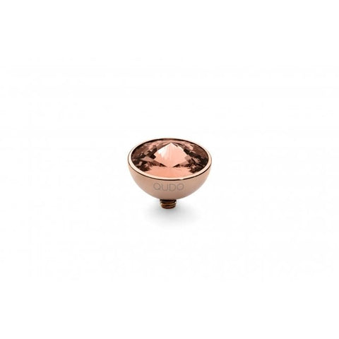 Rose Gold 11.5mm Bottone Ring Top Blush Rose - Tricia's Gems