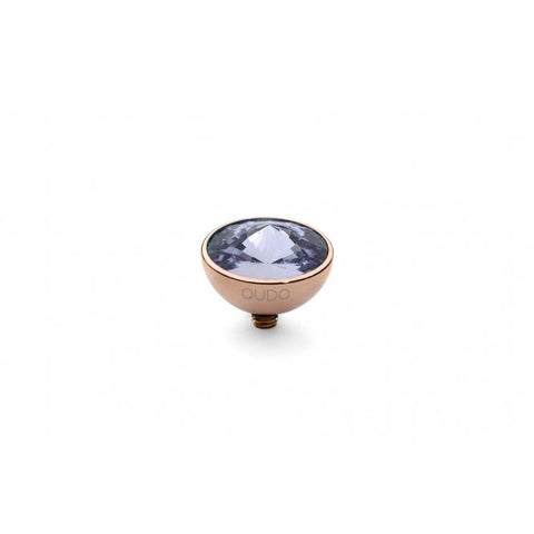 Rose Gold 11.5mm Bottone Ring Top Provence Lavender - Tricia's Gems
