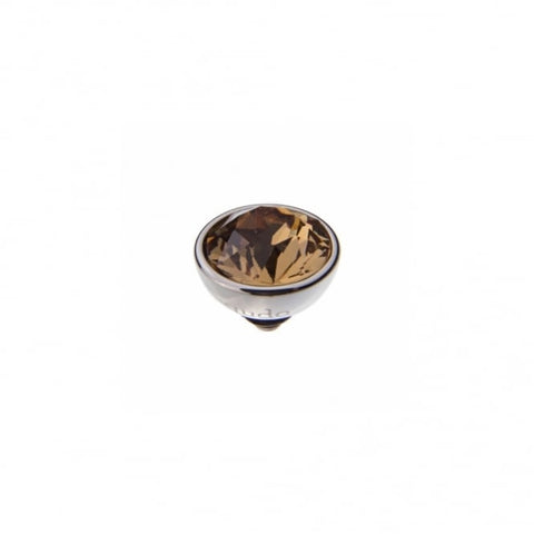 10mm Bottone Gold Ring Top Colorado Topaz - Tricia's Gems
