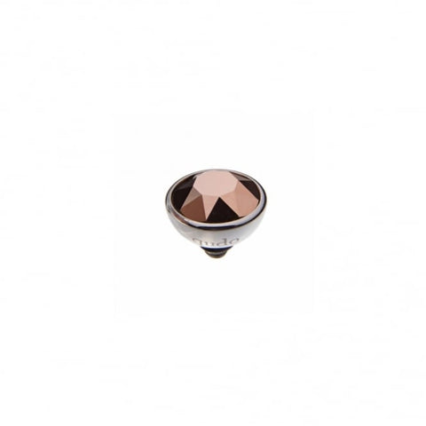 Silver 10mm Bottone Ring Top Rose - Tricia's Gems