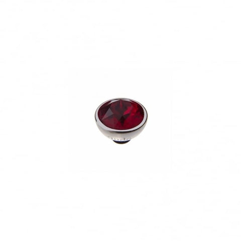 Silver 10mm Bottone Ring Top Siam - Tricia's Gems