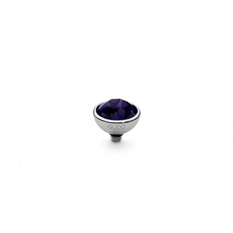 Silver 10mm Bottone Ring Top Velvet - Tricia's Gems