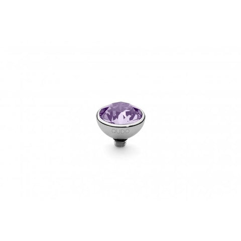 Silver 10mm Bottone Ring Top Violet - Tricia's Gems