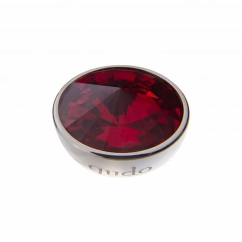 Silver 13mm Bottone Ring Top Siam - Tricia's Gems