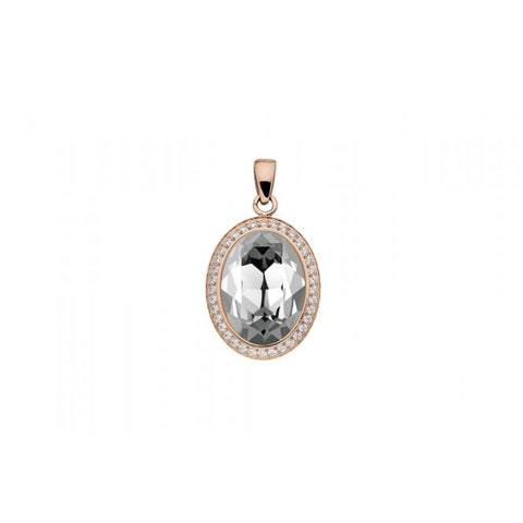 Tivola Deluxe Crystal Big Rose Gold Pendant - Tricia's Gems