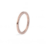 RI SIENA Crystal Spacer Rose Gold Plated Ring - Tricia's Gems