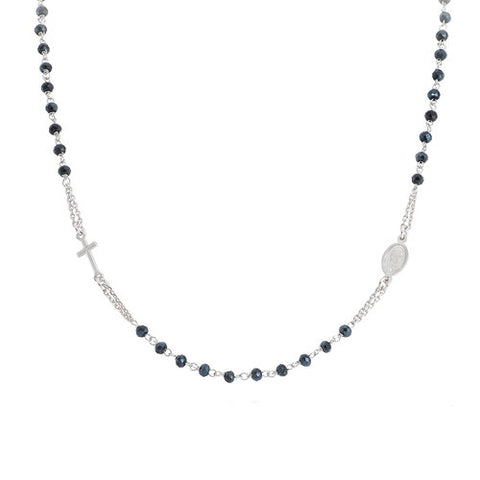 Rosary Round Necklace Crystal | Amen Jewelry - Tricia's Gems