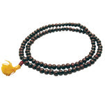 Japa Mala Necklace - Rosewood - Tricia's Gems