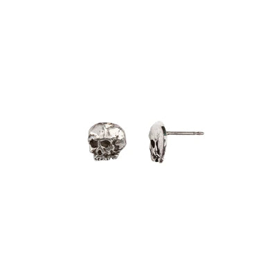 Skull Symbol Stud Earrings | Pyrrha - Tricia's Gems