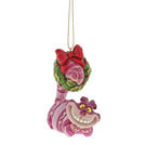 Cheshire Cat with Wreath Orn - Tricia's Gems