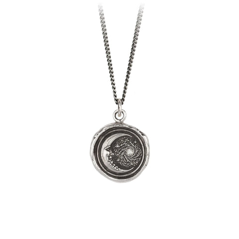 Trust the Universe Diamond Set Talisman Pendant | Pyrrha - Tricia's Gems