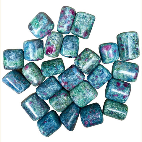 Ruby Fuchsite/Kyanite Tumbled Stones - Tricia's Gems
